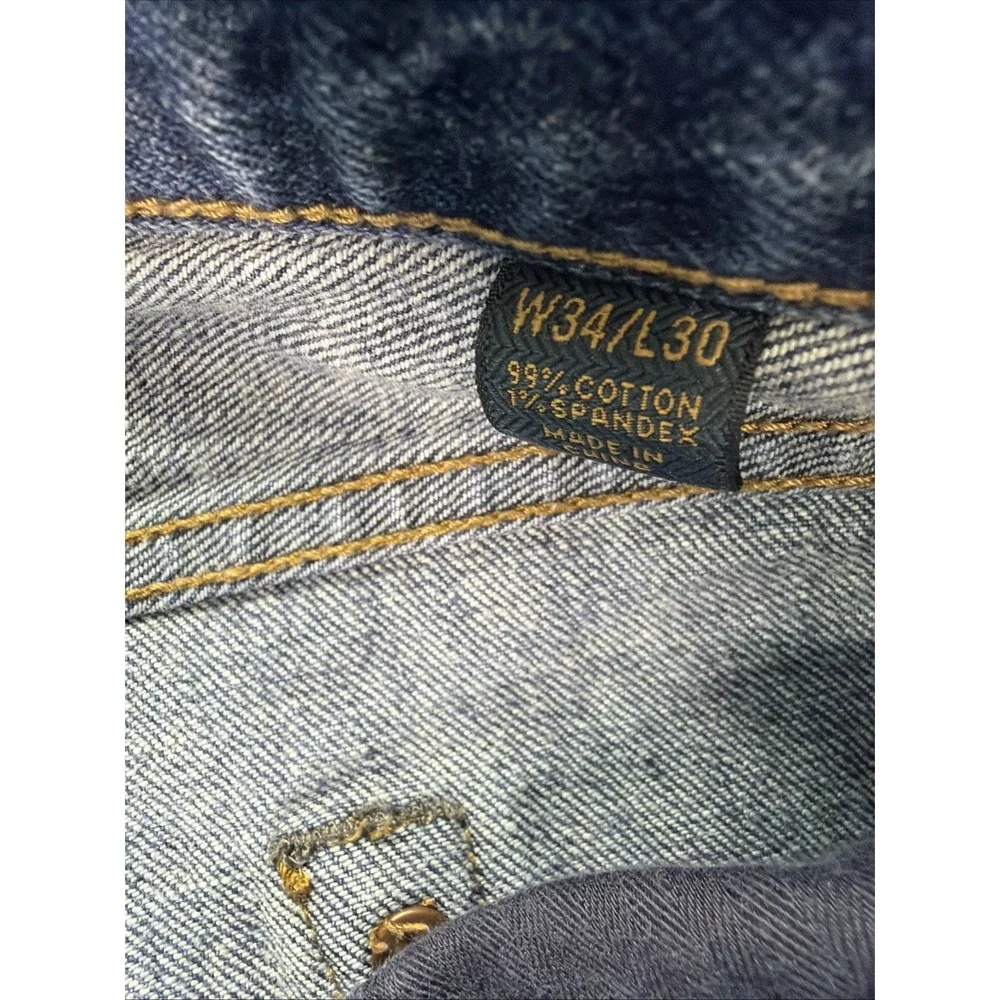 Brooks Brothers Red Fleece 116 Slim Stretch Jeans in Indigo Denim 34X30